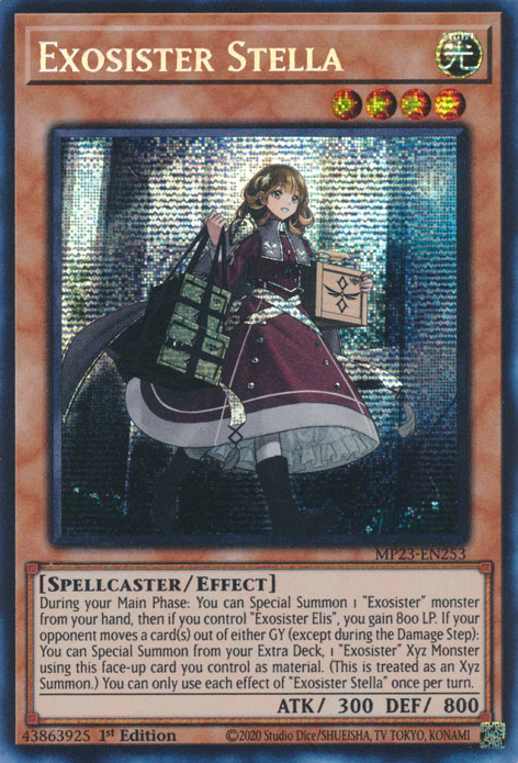 Exosister Stella [MP23-EN253] Prismatic Secret Rare | Shuffle n Cut Hobbies & Games