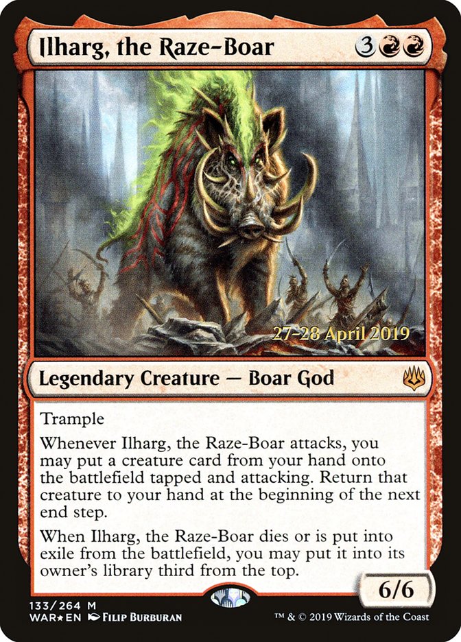 Ilharg, the Raze-Boar [War of the Spark Prerelease Promos] | Shuffle n Cut Hobbies & Games