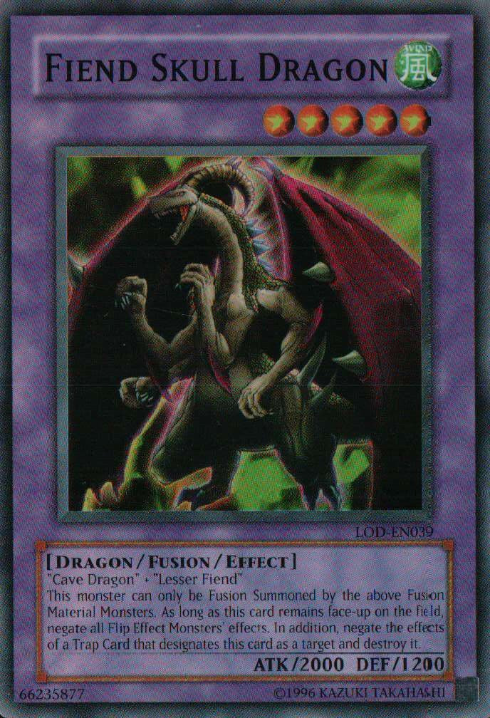 Fiend Skull Dragon [LOD-EN039] Super Rare | Shuffle n Cut Hobbies & Games