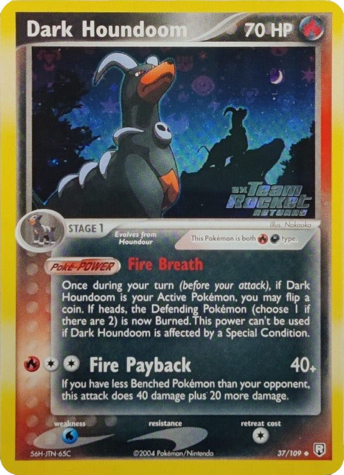 Dark Houndoom (37/109) (Stamped) [EX: Team Rocket Returns] | Shuffle n Cut Hobbies & Games