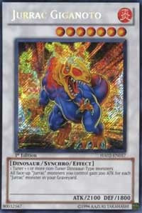 Jurrac Giganoto [HA02-EN057] Secret Rare | Shuffle n Cut Hobbies & Games