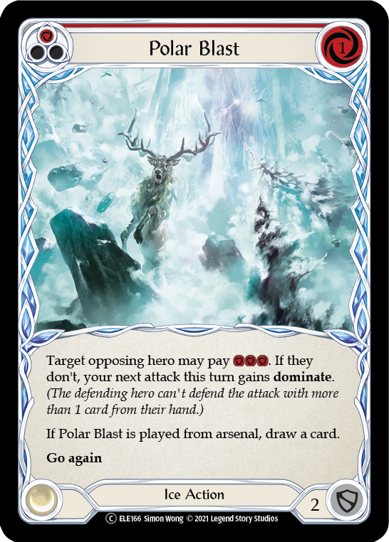 Polar Blast (Red) [U-ELE166] Unlimited Rainbow Foil | Shuffle n Cut Hobbies & Games