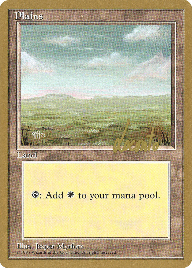 Plains (ml364) (Michael Loconto) [Pro Tour Collector Set] | Shuffle n Cut Hobbies & Games