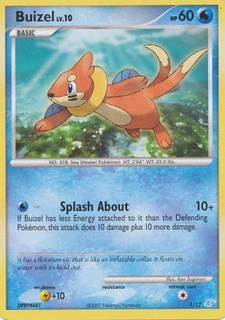 Buizel (1/12) [Diamond & Pearl: Trainer Kit - Manaphy] | Shuffle n Cut Hobbies & Games