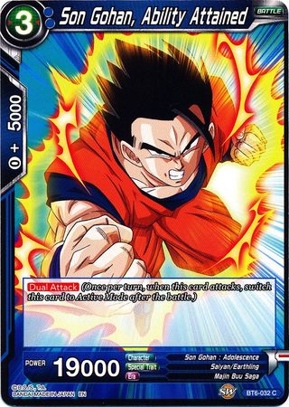 Son Gohan, Ability Attained [BT6-032] | Shuffle n Cut Hobbies & Games