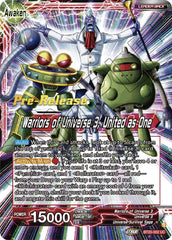 Paparoni // Warriors of Universe 3, United as One (BT20-002) [Power Absorbed Prerelease Promos] | Shuffle n Cut Hobbies & Games