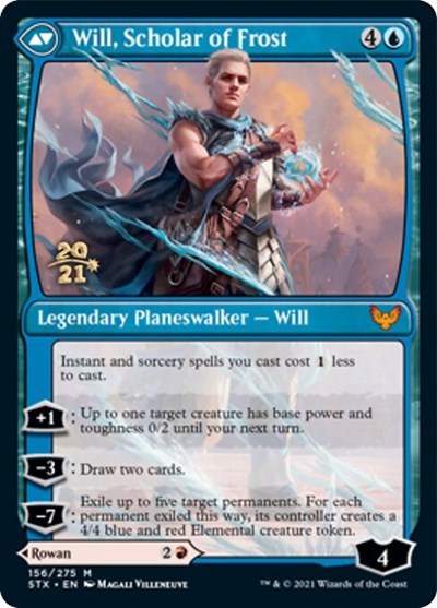 Rowan, Scholar of Sparks // Will, Scholar of Frost [Strixhaven: School of Mages Prerelease Promos] | Shuffle n Cut Hobbies & Games