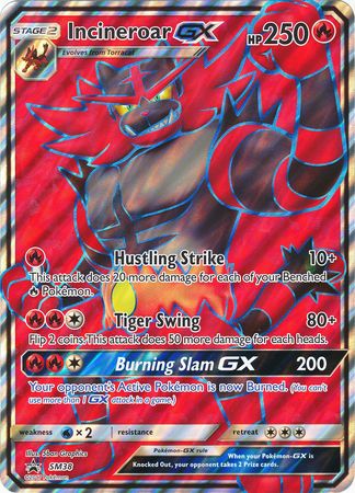 Incineroar GX (SM38) (Jumbo Card) [Sun & Moon: Black Star Promos] | Shuffle n Cut Hobbies & Games