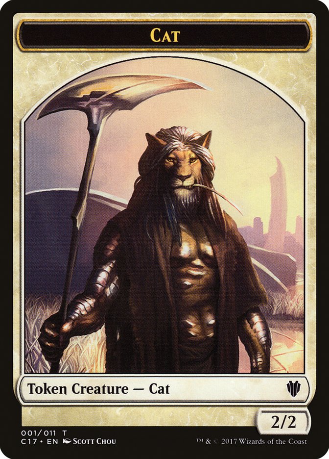 Cat Token [Commander 2017 Tokens] | Shuffle n Cut Hobbies & Games