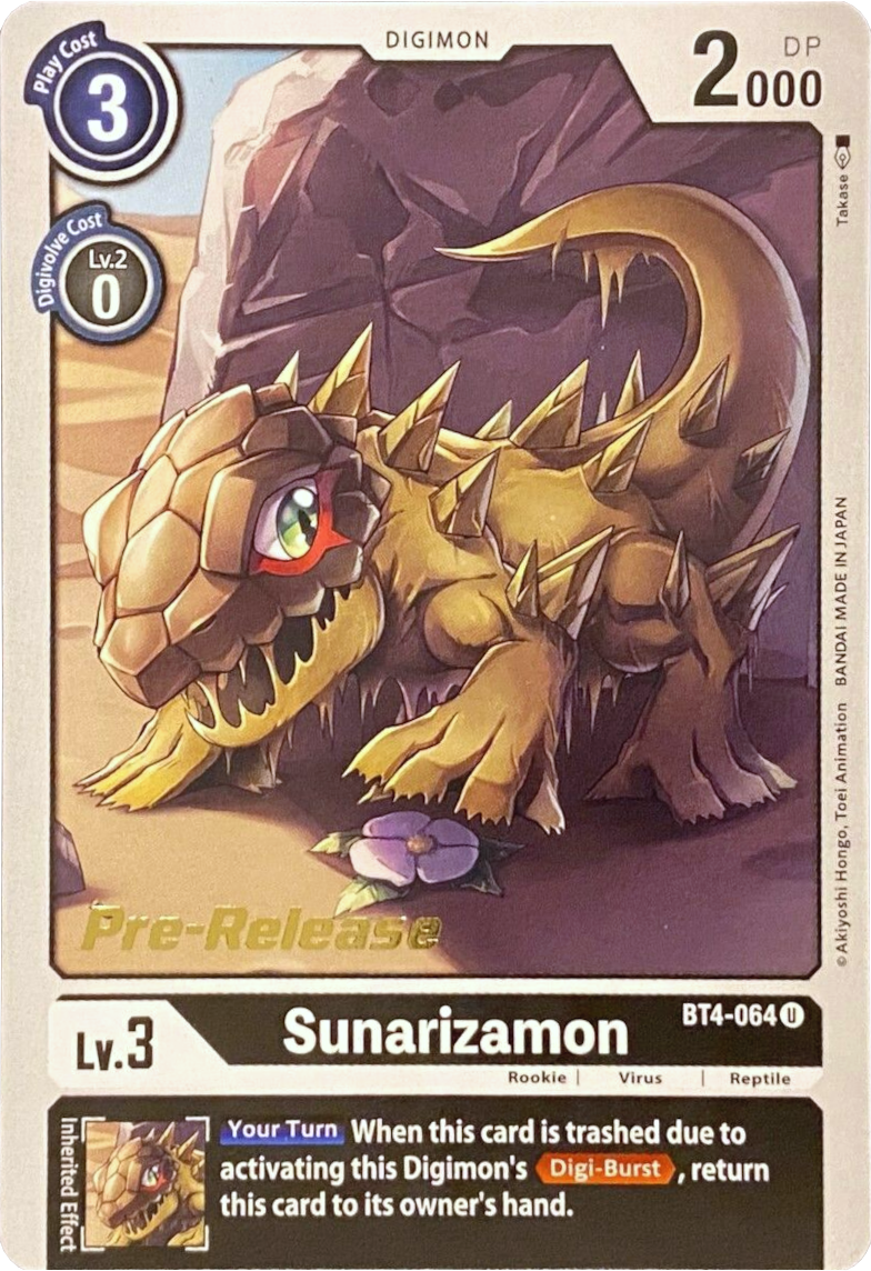 Sunarizamon [BT4-064] [Great Legend Pre-Release Promos] | Shuffle n Cut Hobbies & Games