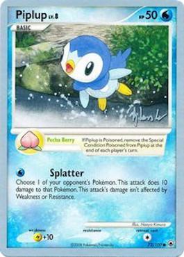 Piplup LV.8 (72/100) (Empotech - Dylan Lefavour) [World Championships 2008] | Shuffle n Cut Hobbies & Games