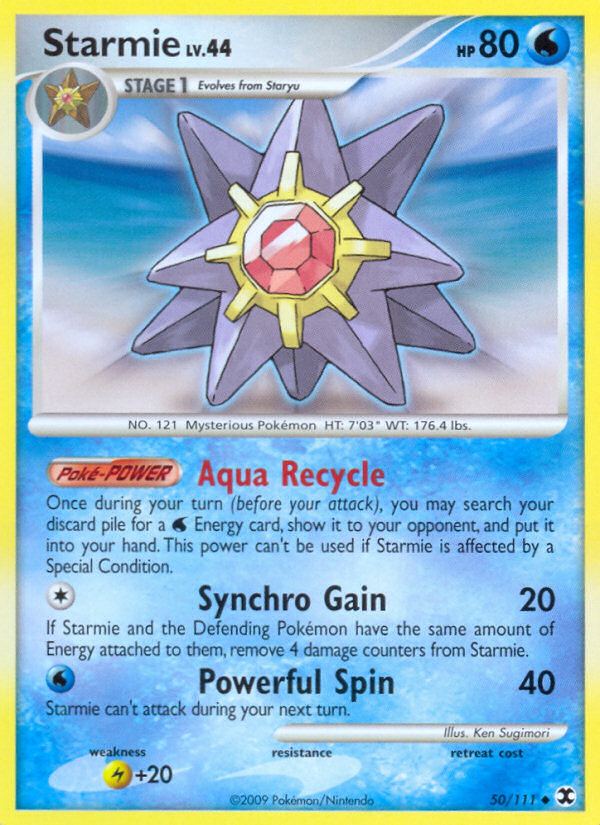 Starmie (50/111) [Platinum: Rising Rivals] | Shuffle n Cut Hobbies & Games