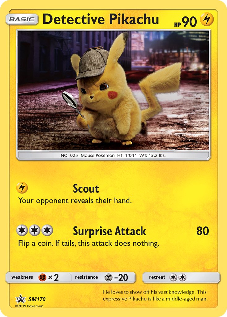 Detective Pikachu (SM170) [Sun & Moon: Black Star Promos] | Shuffle n Cut Hobbies & Games