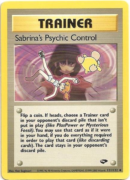 Sabrina's Psychic Control (121/132) [Gym Challenge Unlimited] | Shuffle n Cut Hobbies & Games