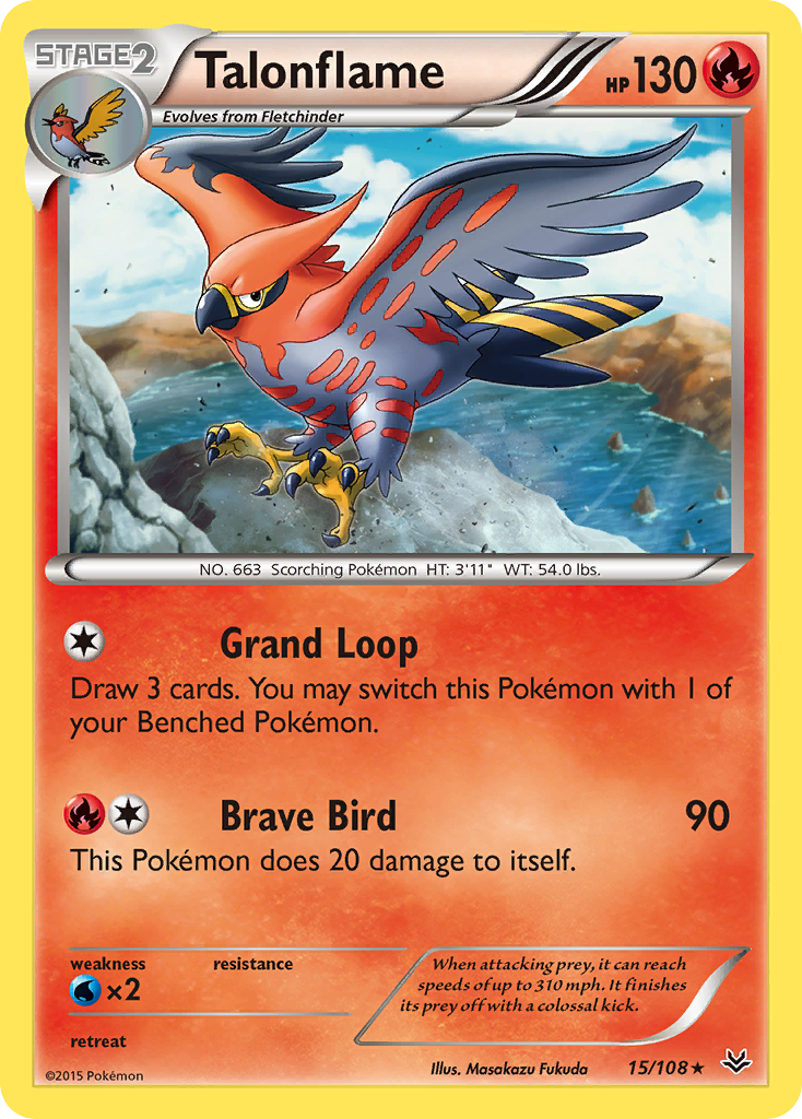 Talonflame (15/108) [XY: Roaring Skies] | Shuffle n Cut Hobbies & Games