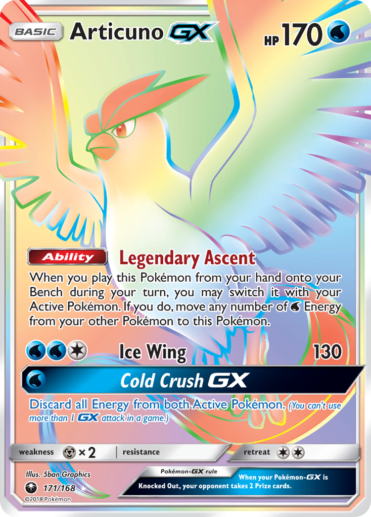 Articuno GX (171/168) [Sun & Moon: Celestial Storm] | Shuffle n Cut Hobbies & Games