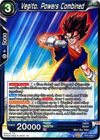 Vegito, Powers Combined [BT6-036] | Shuffle n Cut Hobbies & Games