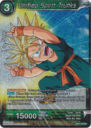 Unified Spirit Trunks (Foil) (EX01-06) [Mighty Heroes] | Shuffle n Cut Hobbies & Games