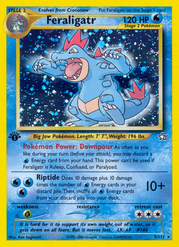 Feraligatr (5/111) [Neo Genesis 1st Edition] | Shuffle n Cut Hobbies & Games