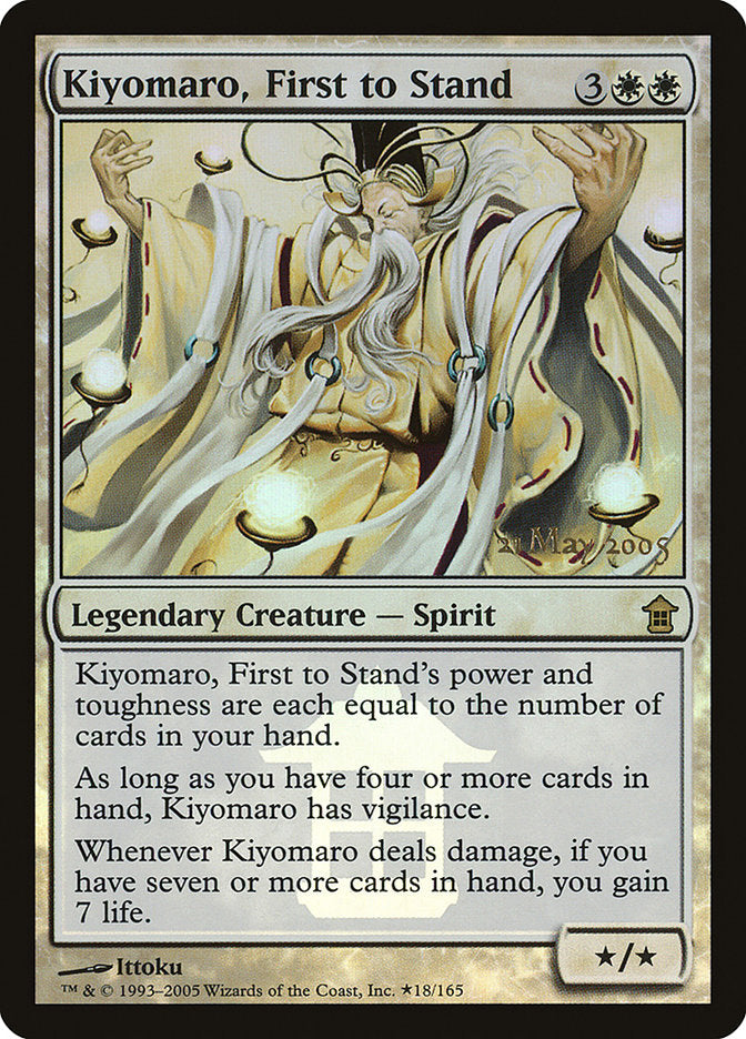 Kiyomaro, First to Stand [Saviors of Kamigawa Promos] | Shuffle n Cut Hobbies & Games