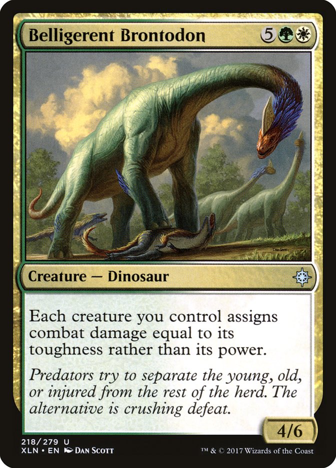 Belligerent Brontodon [Ixalan] | Shuffle n Cut Hobbies & Games