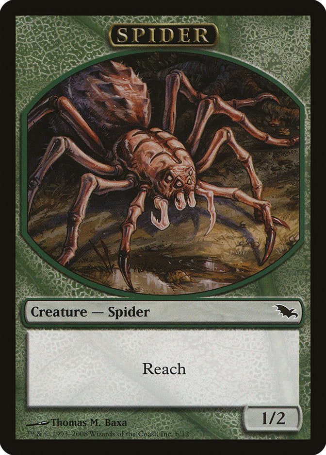 Spider Token [Shadowmoor Tokens] | Shuffle n Cut Hobbies & Games