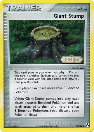 Giant Stump (75/92) (Stamped) [EX: Legend Maker] | Shuffle n Cut Hobbies & Games