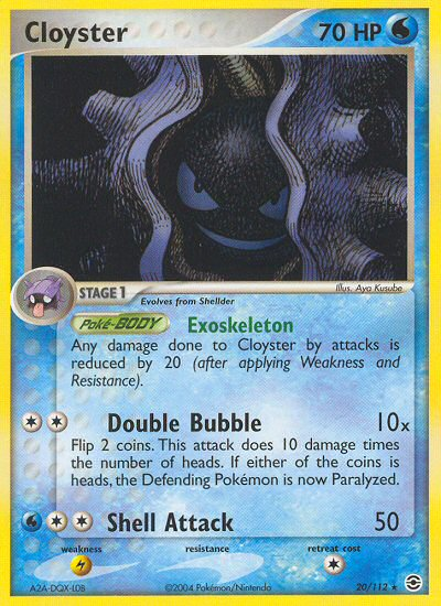 Cloyster (20/112) [EX: FireRed & LeafGreen] | Shuffle n Cut Hobbies & Games