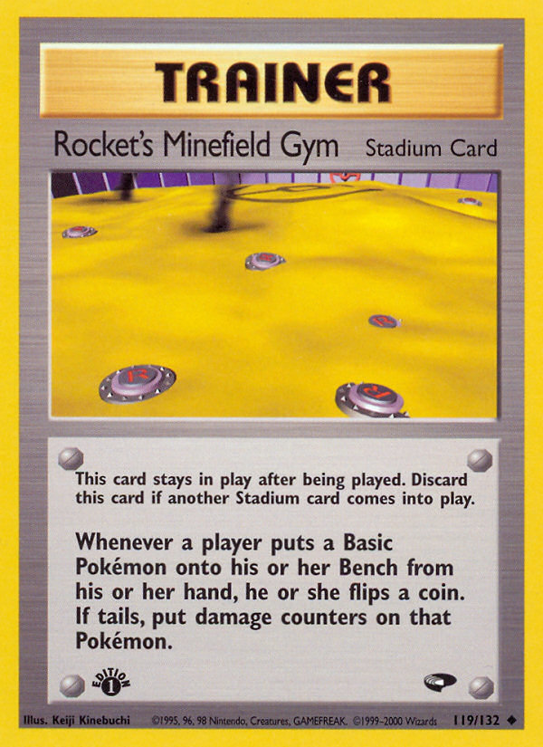 Rocket's Minefield Gym (119/132) [Gym Challenge 1st Edition] | Shuffle n Cut Hobbies & Games