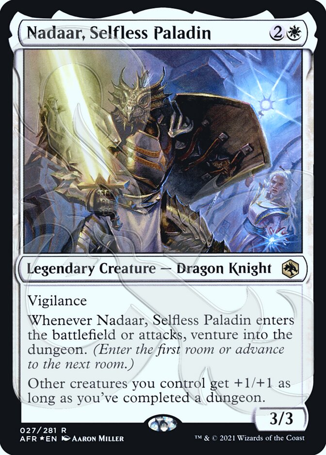 Nadaar, Selfless Paladin (Ampersand Promo) [Dungeons & Dragons: Adventures in the Forgotten Realms Promos] | Shuffle n Cut Hobbies & Games