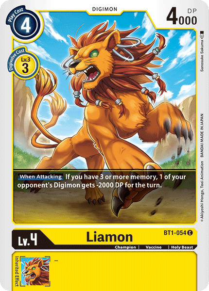 Liamon [BT1-054] [Release Special Booster Ver.1.0] | Shuffle n Cut Hobbies & Games