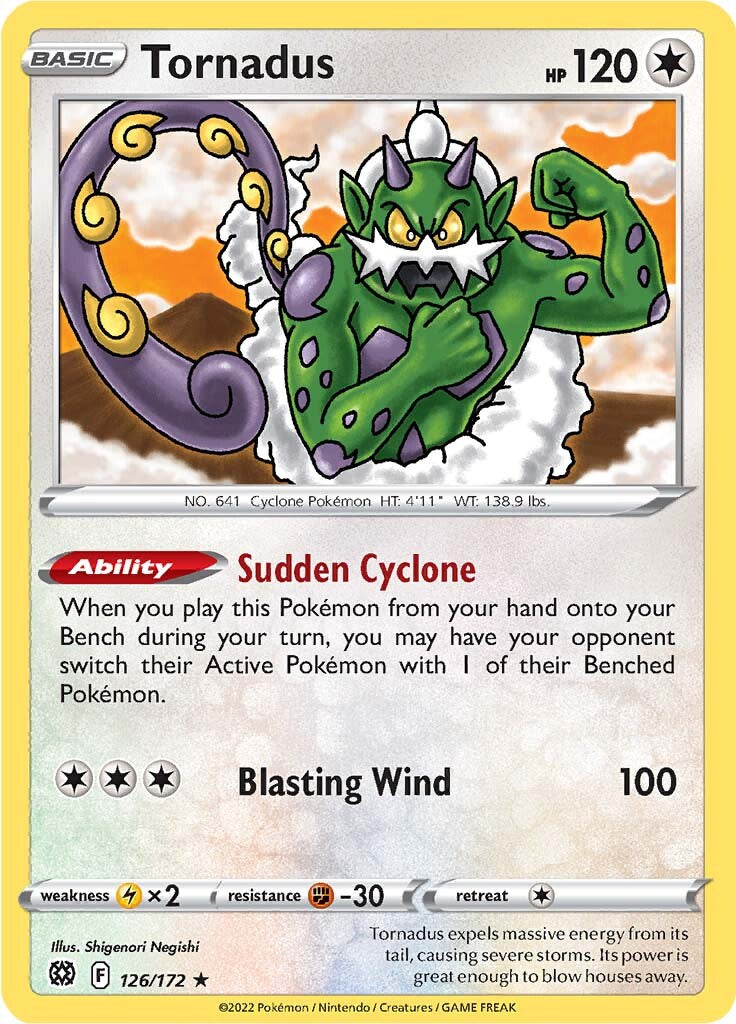 Tornadus (126/172) [Sword & Shield: Brilliant Stars] | Shuffle n Cut Hobbies & Games