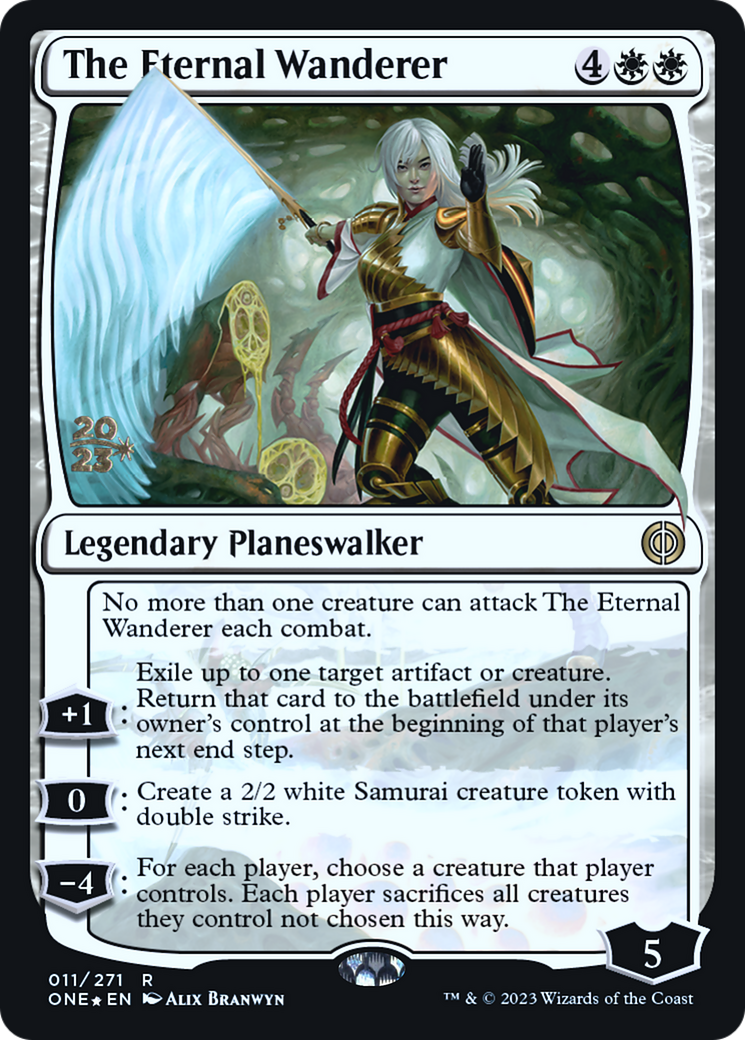 The Eternal Wanderer [Phyrexia: All Will Be One Prerelease Promos] | Shuffle n Cut Hobbies & Games