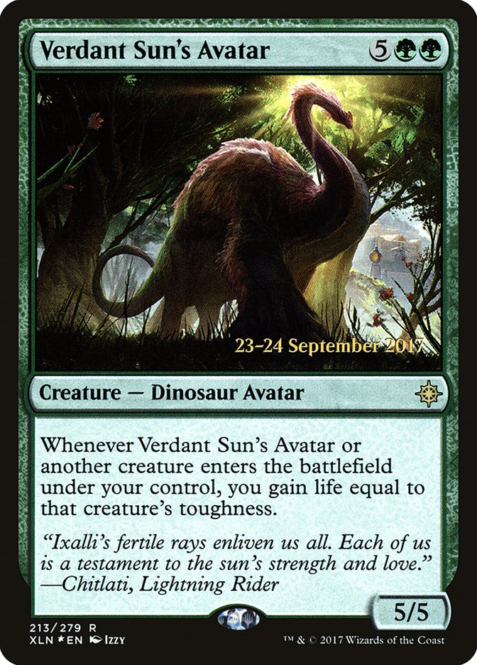 Verdant Sun's Avatar [Ixalan Prerelease Promos] | Shuffle n Cut Hobbies & Games