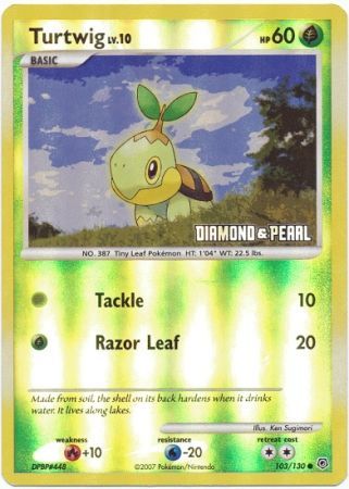 Turtwig (103/130) [Burger King Promos: 2008 Collection] | Shuffle n Cut Hobbies & Games