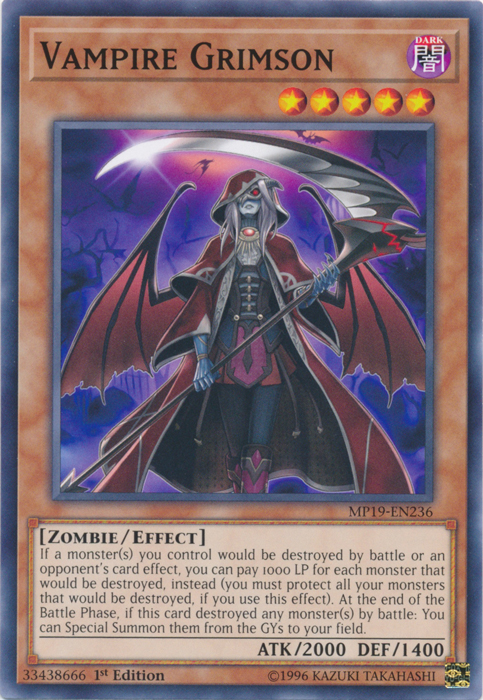 Vampire Grimson [MP19-EN236] Common | Shuffle n Cut Hobbies & Games