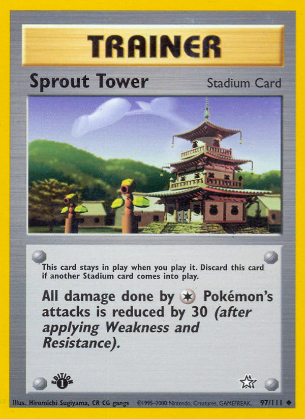 Sprout Tower (97/111) [Neo Genesis 1st Edition] | Shuffle n Cut Hobbies & Games