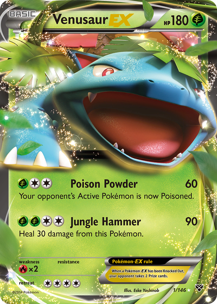 Venusaur EX (1/146) [XY: Base Set] | Shuffle n Cut Hobbies & Games