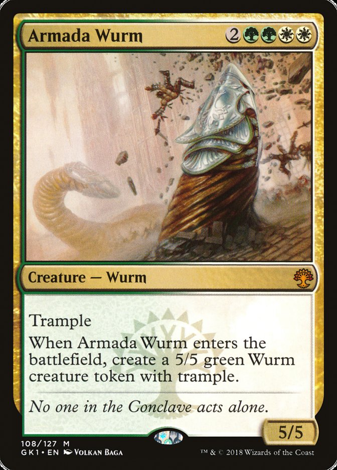 Armada Wurm [Guilds of Ravnica Guild Kit] | Shuffle n Cut Hobbies & Games