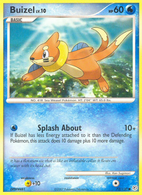 Buizel (72/130) [Diamond & Pearl: Base Set] | Shuffle n Cut Hobbies & Games