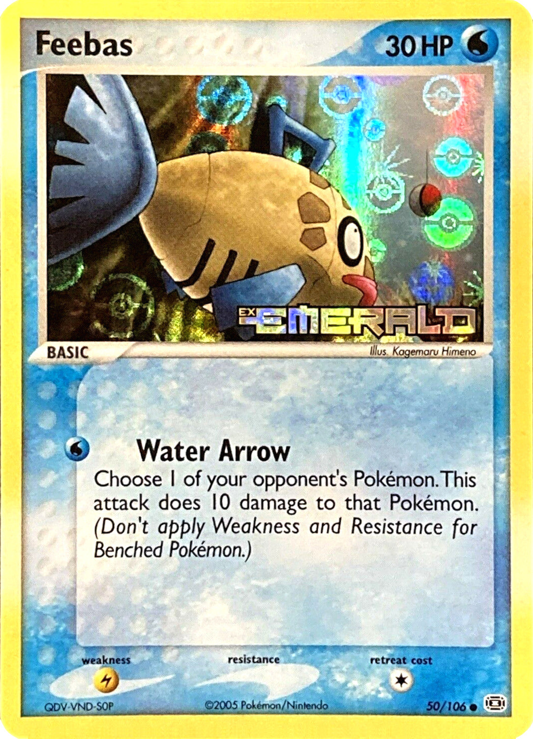 Feebas (50/106) (Stamped) [EX: Emerald] | Shuffle n Cut Hobbies & Games