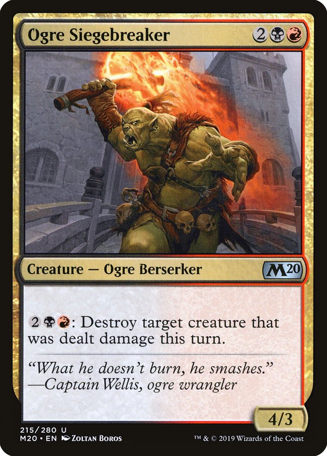 Ogre Siegebreaker [Core Set 2020] | Shuffle n Cut Hobbies & Games