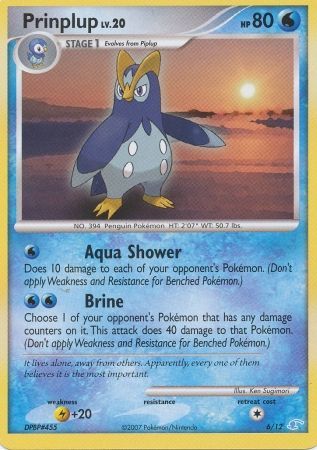 Prinplup (6/12) [Diamond & Pearl: Trainer Kit - Manaphy] | Shuffle n Cut Hobbies & Games