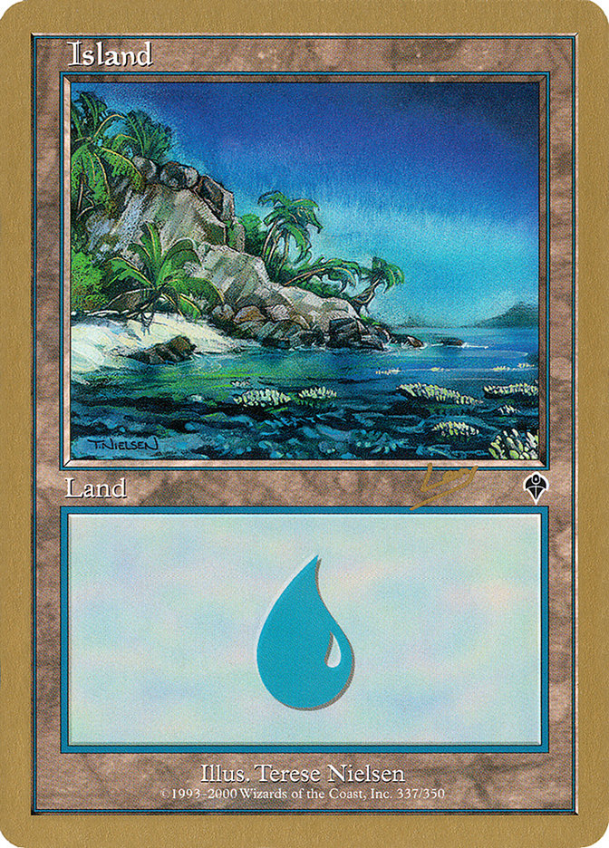 Island (rl337a) (Raphael Levy) [World Championship Decks 2002] | Shuffle n Cut Hobbies & Games