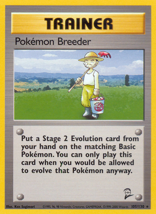 Pokemon Breeder (105/130) [Base Set 2] | Shuffle n Cut Hobbies & Games