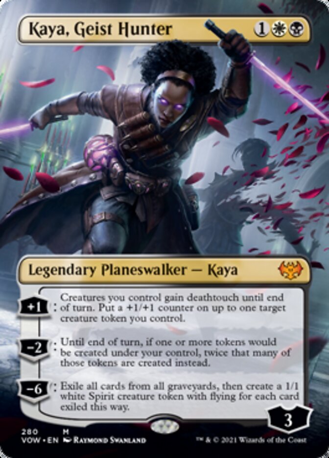 Kaya, Geist Hunter (Borderless) [Innistrad: Crimson Vow] | Shuffle n Cut Hobbies & Games