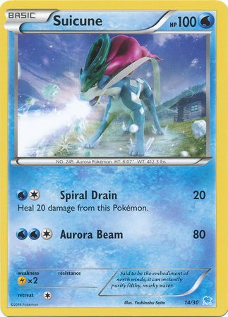 Suicune (14/30) [XY: Trainer Kit 3 - Suicune] | Shuffle n Cut Hobbies & Games