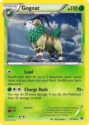 Gogoat (19/146) (Cosmos Holo) [XY: Base Set] | Shuffle n Cut Hobbies & Games