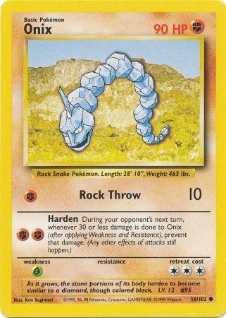 Onix (56/102) [Base Set Unlimited] | Shuffle n Cut Hobbies & Games