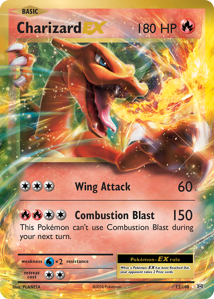 Charizard EX (12/108) [XY: Evolutions] | Shuffle n Cut Hobbies & Games